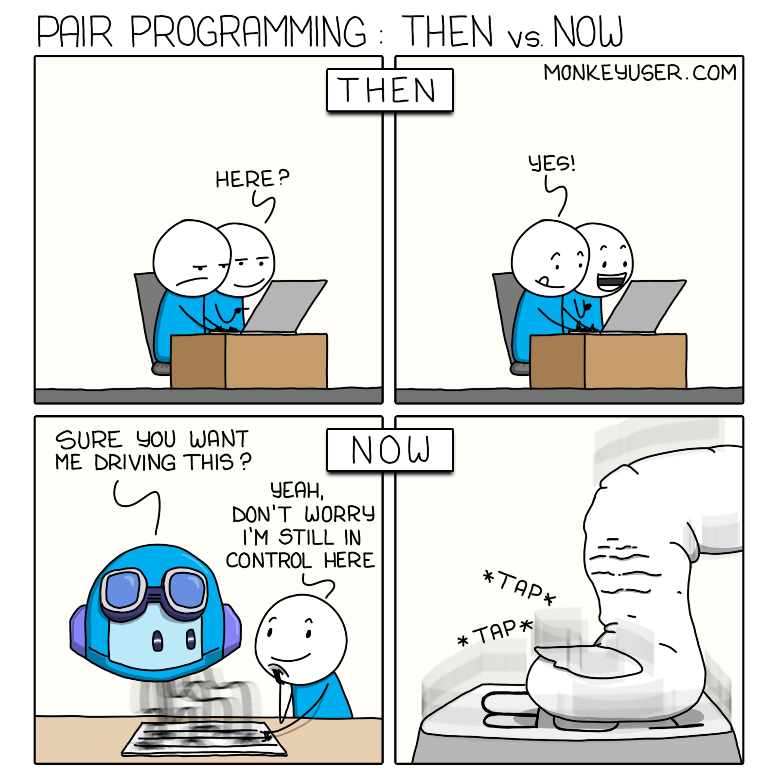Pair Programming Then vs Now